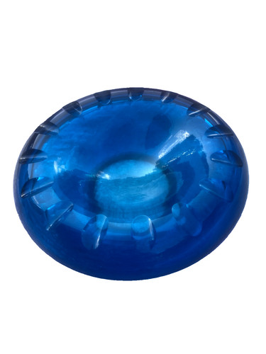 Cendrier verre bleu - en,