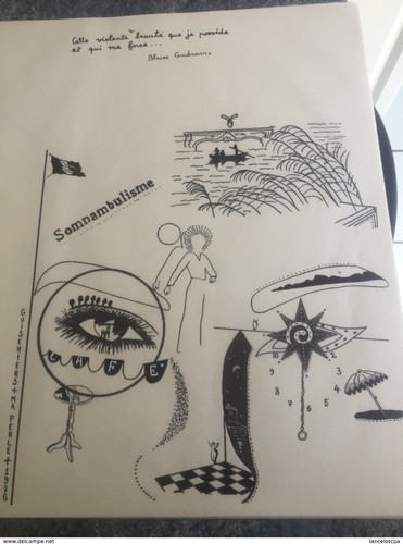 Dessin encre chine signé - de,