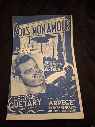 Partition dors mon amour - mon,