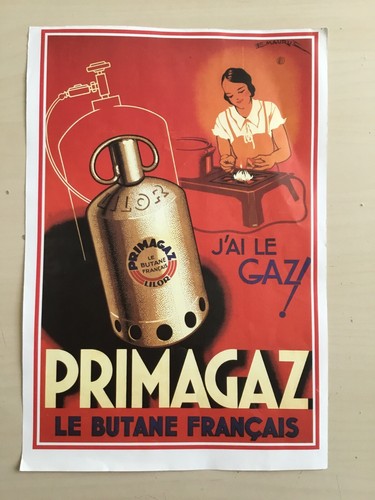 Affiche publicitaire gaz - affiche,