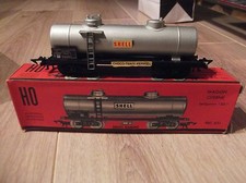 WAGON CITERNE SHELL BOGIES DIAMOND  HO JOUEF EN BOITE REF 651 accrochage auto