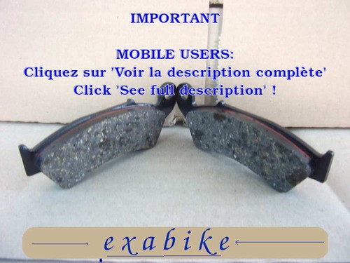 Plaquettes frein arriere - frein,