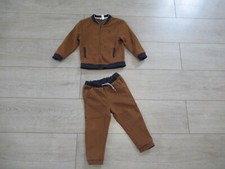 ensemble jogging marron sweat zippé + pantalon Okaïdi Taille 2 ans
