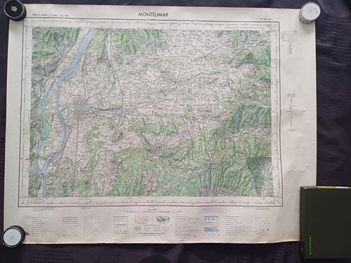 Carte ancienne ign montélimar - carte,