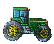 Patch écusson tracteur vert