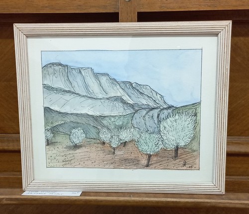 Tableau aquarelle paysage - tableau,