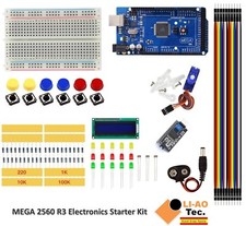Starter Kit MEGA 2560 R3 Breadboard LED LCD SG90 Jumper Wire Button for Arduino