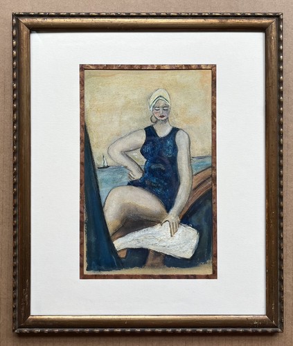 Art deco oil - oil, portrait
