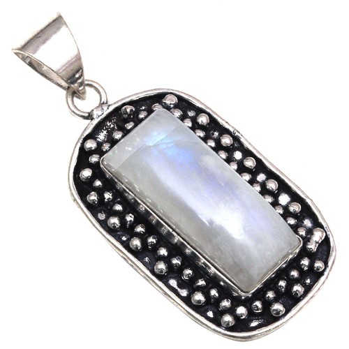 Pendentif pierre lune - pendentif,