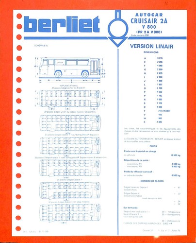 Berliet autocar cruisair - cruisair, a