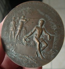 Médaille Bronze Henri Dubois - Concours de Tir Prix Offert Ministre de la Guerre