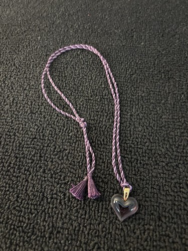 Collier cœur violet - , en
