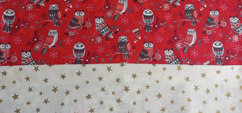Coupons tissu noel rouge - 2,