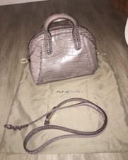 Sac Lancel La Charmeuse Croco Poivre Moyen Modele