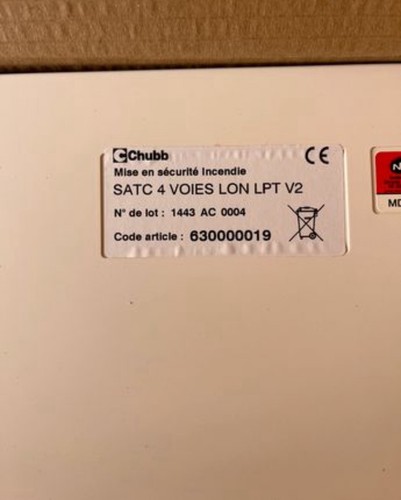 Unité commande chubb - chubb, satc