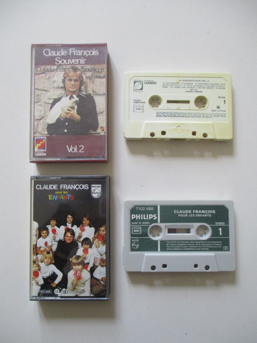 Deux cassettes audio claude - cassettes,
