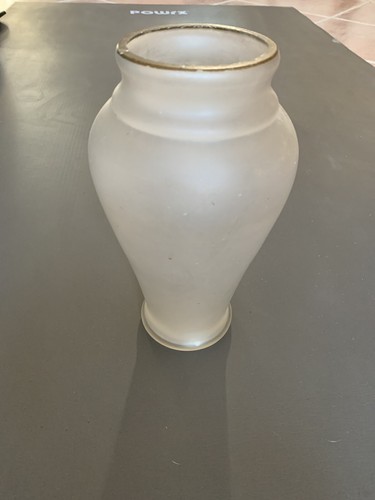 Ancien vase verre givre moule - ancien,