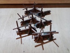 K-LINE. ECHELLE 0. MAQUETTE. 3 CLOTURES A RAIL. EN BOIS. 11CM