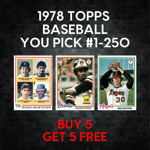 1978 topps baseball 250 - topps, #1-250
