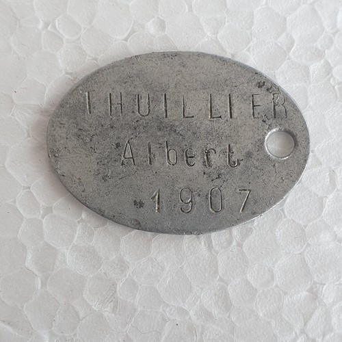 Plaque identité thuillier - d'identité,