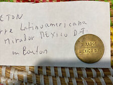 Jeton Titre Latinoamericana Mirador Mexico D.F. En Laiton 