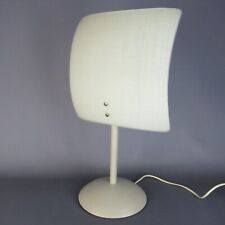 Lampe de Table Verre Abat-Jour A Voile Base Métal Vintage Collection