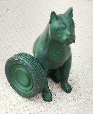 sculpture publicitaire KLEBER presse papier ? chien boxer dog  pneu paperweight