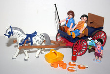 PLAYMOBIL COUNTRY 5226 CALECHE AVEC FAMILLE PANIER PIQUE NIQUE