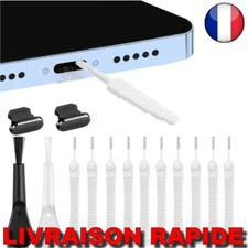 ✅Kit Nettoyage Universel Portable Charge Téléphone Bouchon Poussière pour Iphone