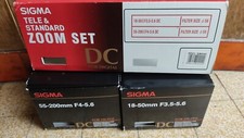 ✅KIT SIGMA 18-50mm F3.5-5.6 + 55-200 F4-5.6 pour Nikon DC