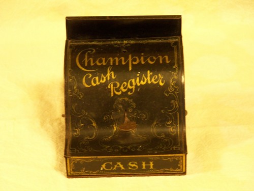 Champion antique tin - tin, toy