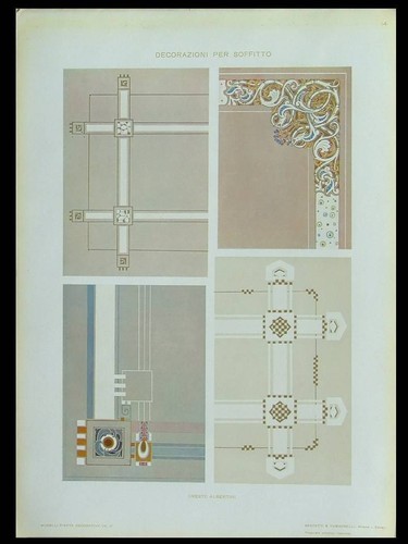 Decor art nouveau - art, -1910-