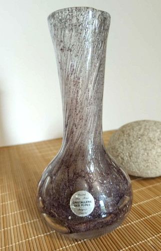 Vase cristal soufflé - vase,