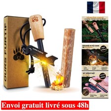 Kit Firesteel - Pierre à Feu de Survie - Barre Magnésium Tendre de qualité XL 10