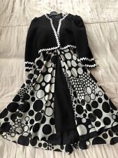 robe habillée pois noir et