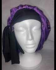 Purple Bonnet With Tie