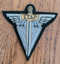 Insigne Brodé Cannetille Ecusson Patch ETAP Ecole Troupes Aéroportées &99