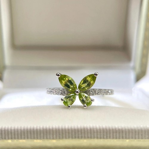 Bague péridot naturel - , en