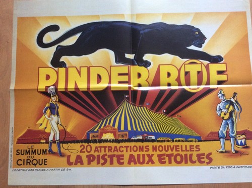 Affiche cirque pinder - cirque, jean