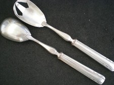 ANCIEN COUVERT A SALADE ARGENTERIE DEUX POINCONS