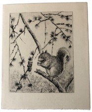 Pointe sèche Originale - Charles SAMSON - Carte de vœux ancienne