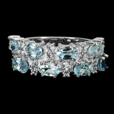 925 Bague en Argent Ovale