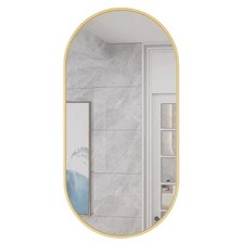 Miroir ovale 100x50cm, cadre