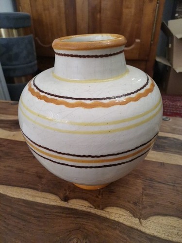 Grand vase signé lachenal - vase,