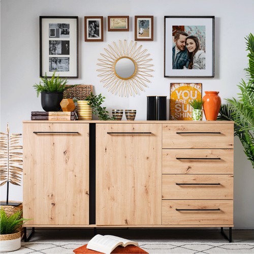 Buffet massif bois commode - buffet,