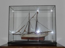 Maquette de chantier de goélette, pour son propriétaire fin 19° siècle début 20°