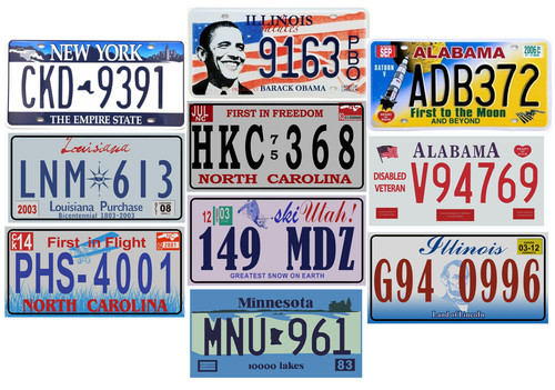 Lot répliques plaques - 10,