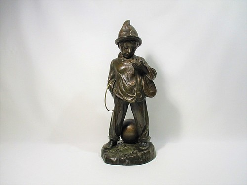 Ancienne statue enfant - ancienne,