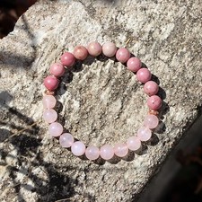 Rose Quartz Rhodonite Stretch