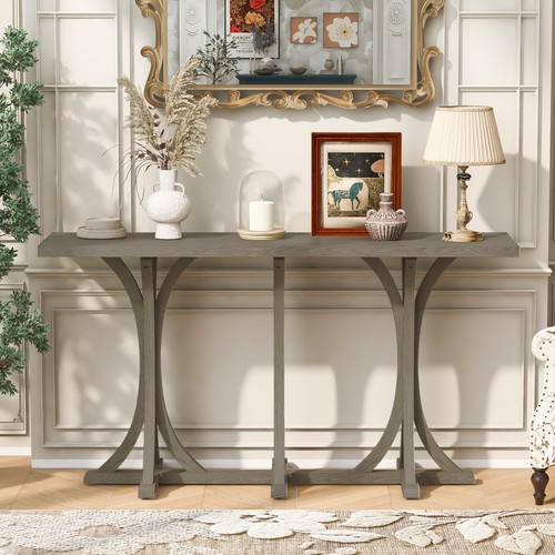 Wooden console table - 59.8",